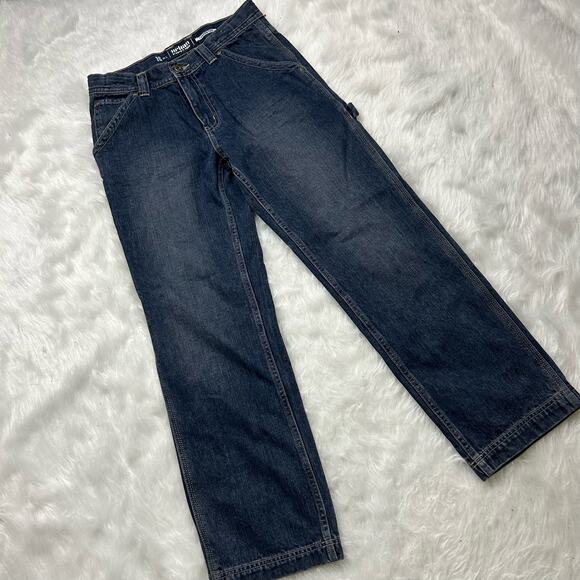Urban Pipeline dark wash carpenter cargo jeans size 16 - Picture 4 of 4